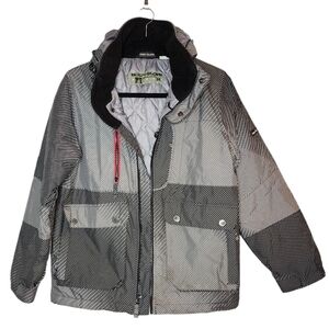 Body Glove Grey Stripe snow ski coat.  Boys size 14..